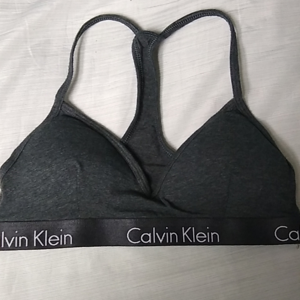 Gray Calvin Klein bralette